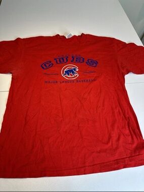 Chicago Cubs Red Graphic Short Sleeve Tee